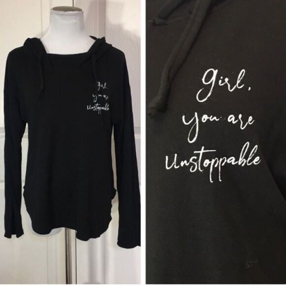 Good hYOUman ‘girl you are unstoppable hooded sweater small - Picture 1 of 7